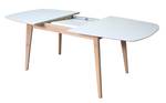 Table de repas Vintage Blanc - Bois massif - Bois/Imitation - 160 x 76 x 100 cm