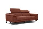 Relaxsofa Fiero 3-Sitzer Dunkelorange