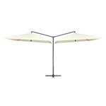 Parasol double 3001709 Blanc crème