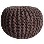 Sitzpouf Runde Braun - 45 x 30 x 45 cm - Naturfaser