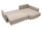 Ecksofa Oblivio Beige - Ecke davorstehend rechts - Ottomane davorstehend rechts