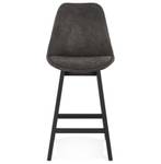 Tabouret De Bar ASPEN Noir - Gris - Chêne foncé