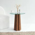 Table basse Dperr Marron - En partie en bois massif - 50 x 50 x 45 cm