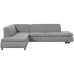 Terrence Ecksofa links, hellgrau Grau - Textil - 270 x 76 x 190 cm