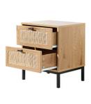 Nachttisch Jaya Beige - Holzwerkstoff - 29 x 51 x 45 cm