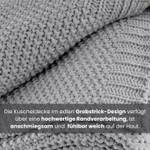 Strickdecke Kuscheldecke ✓OEKO-TEX Grau