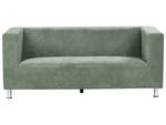 3-Sitzer Sofa FLORO Grün - Hellgrün - Silber