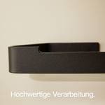 Toilettenpapierhalter ohne Bohren Schwarz - 17 x 4 x 8 cm