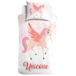 Parure de lit Unicorn Blanc - Fibres naturelles - 135 x 1 x 200 cm