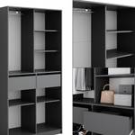 Kleiderschrank Elmo 50198 Anthrazit