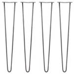 4 x 2 Streben Hairpin-Tischbeine 71cm Metall - 1 x 71 x 1 cm