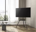 TV-Ständer LUMFS28-44F-02_ZWART Schwarz - Metall - 88 x 138 x 54 cm