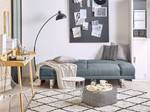 2-Sitzer Sofa YORK Blau - Dunkelblau - Grau - Silber