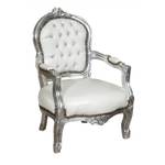 Mini Barock Sessel Weiß - 50 x 51 cm
