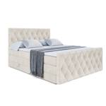 Boxspringbett AMAY KING Beige - Breite: 200 cm