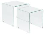 Couchtisch KENDALL 2-tlg Glas - 36 x 39 x 36 cm