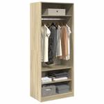 Kleiderschrank 298537-1 Eiche Sonoma Dekor - Breite: 80 cm