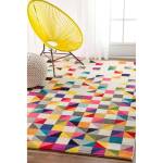 Tapis salon BOUTIK 160x160 multicolore 160 x 160 cm