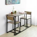 Table à Manger + 2 x Chaises OGT36-N Marron - Bois manufacturé - 89 x 75 x 45 cm
