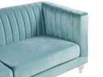 3-Sitzer Sofa ARVIKA Blau - Hellblau - Durchscheinend