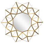 Dekorative Wandspiegel gold, Ø 75cm, Gold - Glas - Metall - 76 x 6 x 76 cm