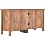 TV-Ständer Log-Stil Ⅰ Braun - Holzwerkstoff - Holz teilmassiv - 40 x 61 x 120 cm