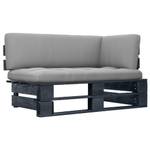 Paletten Ecksofa 3016504-5 Schwarz - Grau