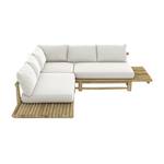 Canapé de jardin Sunny Blanc - Bois massif - 215 x 70 x 215 cm