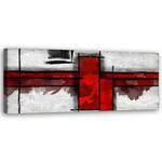 KUNSTDRUCK Crimson Crossroads 150 x 50 cm