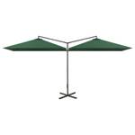 Parasol d'extérieur Vert - Métal - Textile - 290 x 260 x 600 cm