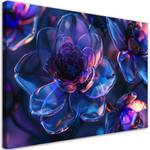 KUNSTDRUCK Neon Prism Blossoms 6 100 x 70 cm