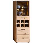 Vitrine Morena 4 mit LED Braun - Massivholz - Holzart/Dekor - 60 x 169 x 39 cm