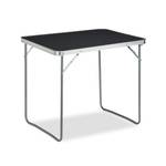 Table de camping pliable Gris - Argenté - Bois manufacturé - Métal - Matière plastique - 80 x 70 x 60 cm