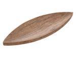 Boot Holz schifff枚rmig Dekoschale oval
