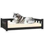 Hundebett 3014059 Schwarz - 106 x 76 cm