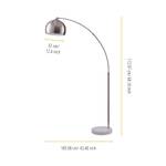 Moderne Lichtbogen -Stofflampen Holzwerkstoff - 32 x 173 x 110 cm
