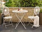 Bistro Set SCAFA 3-tlg Weiß - Metall - 70 x 77 x 70 cm