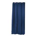 8 x Vorhang blau 245 x 135 cm Blau - Metall - Textil - 135 x 245 x 1 cm