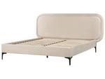 Lit double SUZETTE Beige - Crème - Largeur : 188 cm