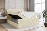 Boxspringbett LEPARO-Z Beige - Breite: 200 cm - H3