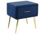 Nachttisch FLAYAT Blau - Gold - Marineblau