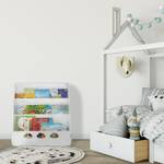 Bibliothèque pour enfant en blanc Blanc - Bois manufacturé - 58 x 60 x 45 cm