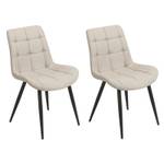 Lot de 2 chaises - JAELLE Beige