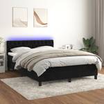 Boxspringbett 3017268-17 Schwarz - 144 x 203 cm