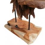 Sculpture rustique originale teck brut Marron - Bois massif - 40 x 120 x 25 cm