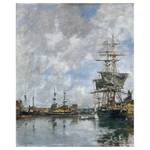 Wandbild Deauville Port Eugène Boudin Textil - 2 x 60 x 50 cm