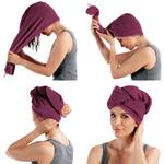 Turban 2er-Pack 206042 Magenta