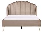 Doppelbett AMBILLOU Beige - Gold - Taupe - Breite: 157 cm