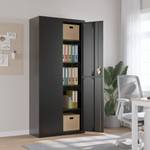 Aktenschrank 299865-2 Schwarz - Höhe: 200 cm