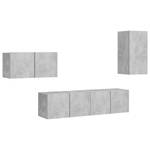 TV-Schrank 4er Set D863 Grau - Holzwerkstoff - 30 x 60 x 31 cm